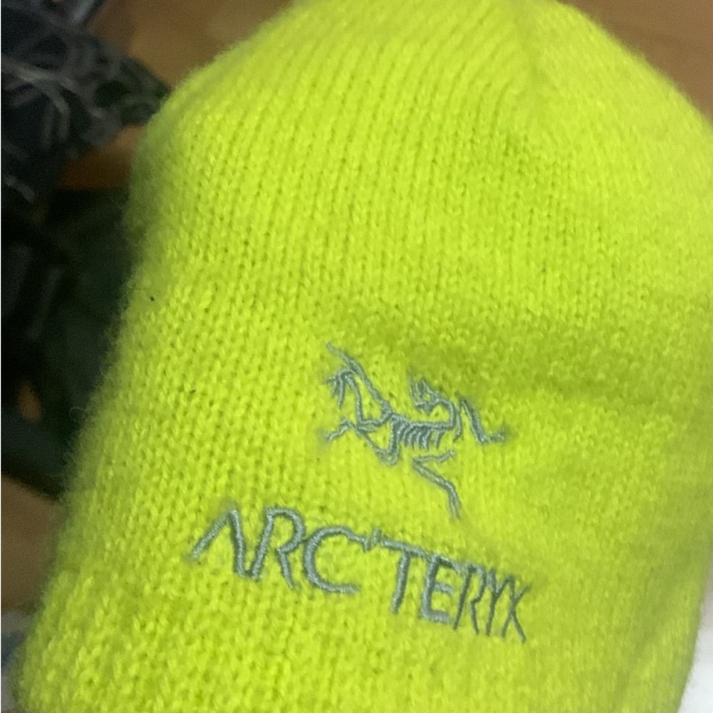 Arc'teryx Neon Green Knit Hat